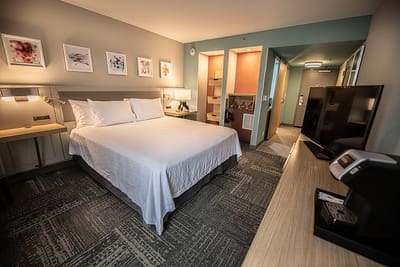 Standard king guest room at Hilton Garden Inn Asheville South